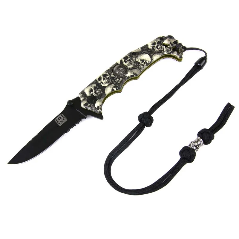 Knife cord with kevlar cord - Zwart