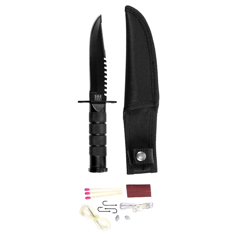 Mini survival mes 11044 - Zwart