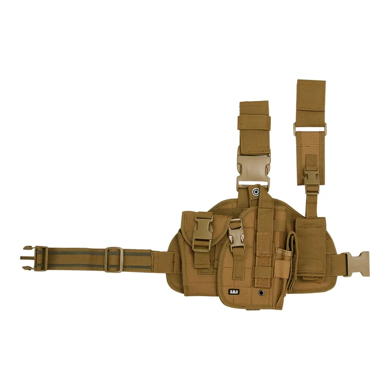 Hip molle leg holster rechts - Khaki