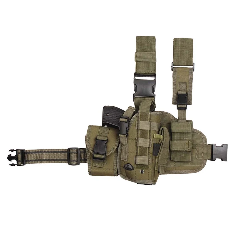 Hip molle leg holster rechts - Groen