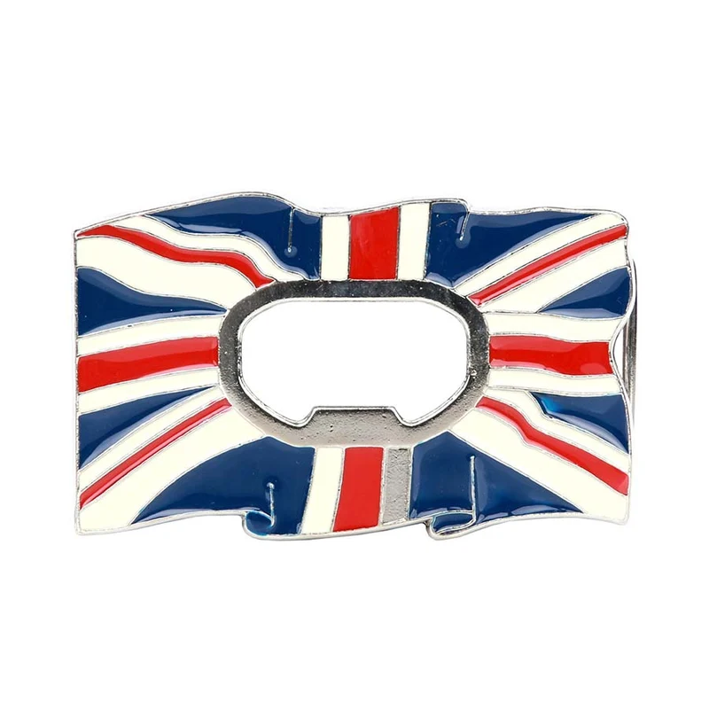 Buckle United Kingdom vlag met fles opener