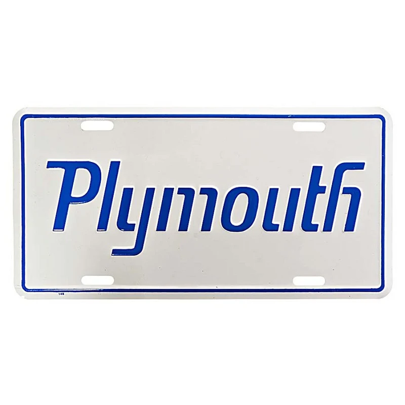 Nummerplaat plymouth #7168
