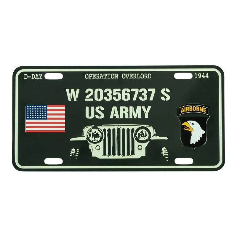 Nummerplaat D-Day Willys