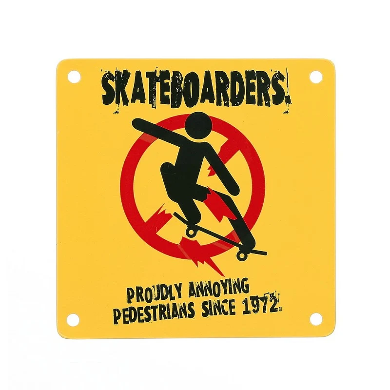 Metalen plaatje met magneet Skateboarders #8
