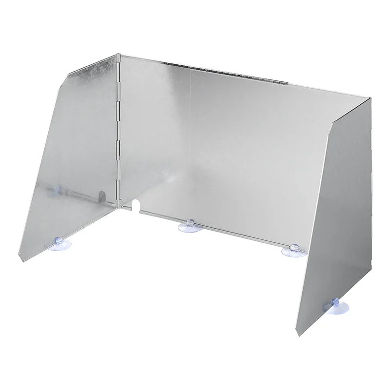 ProPlus Kookwindscherm 3-delig staal vouwbaar + uitschuifbaar 37/70 x 32 x 28 cm
