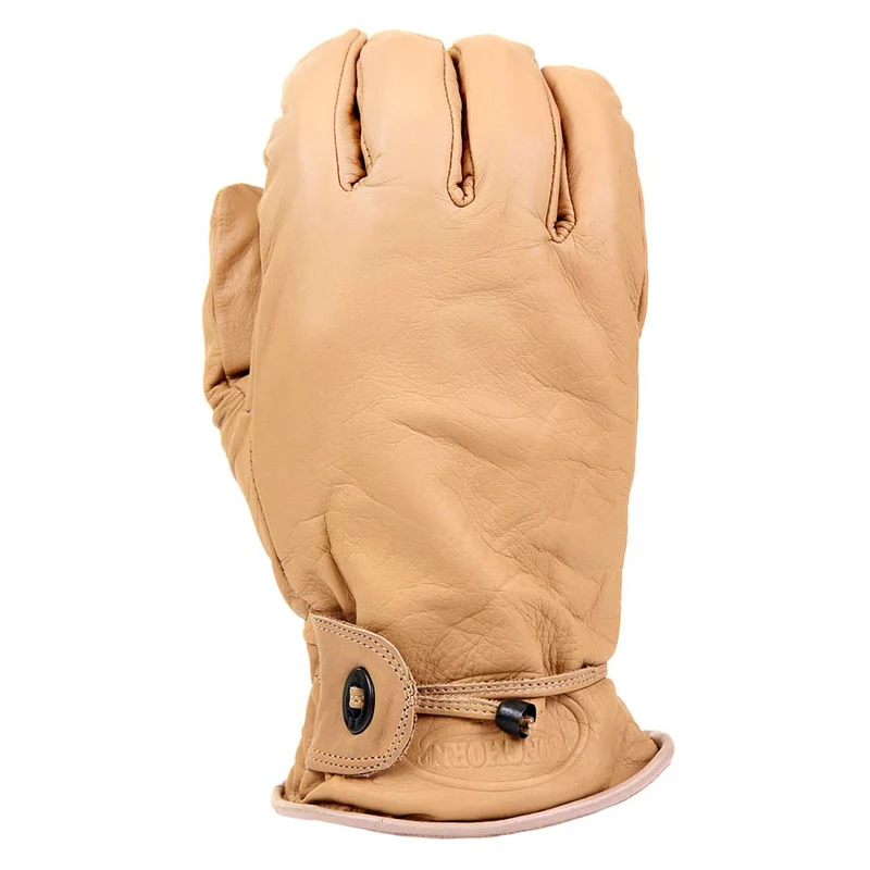 Longhorn Leren Handschoenen - Brown Beige