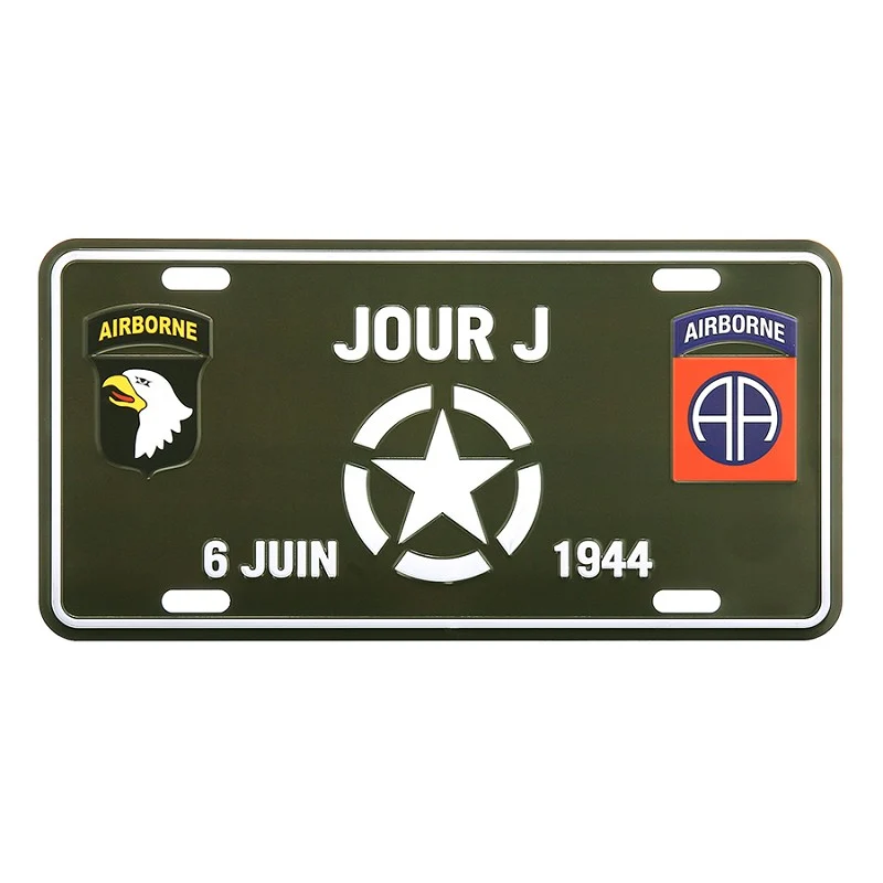 Nummerplaat Jour J 6 juin 1944