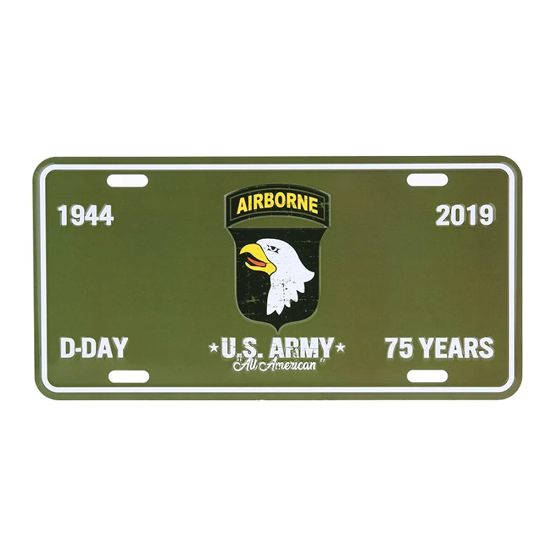 Nummerplaat D-Day 101st Airborne