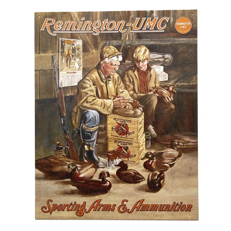 Metalen plaat groot 31. Remington UMC