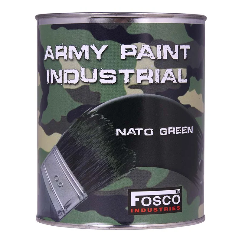 Fosco Blik Legerverf 1Liter - Nato Green
