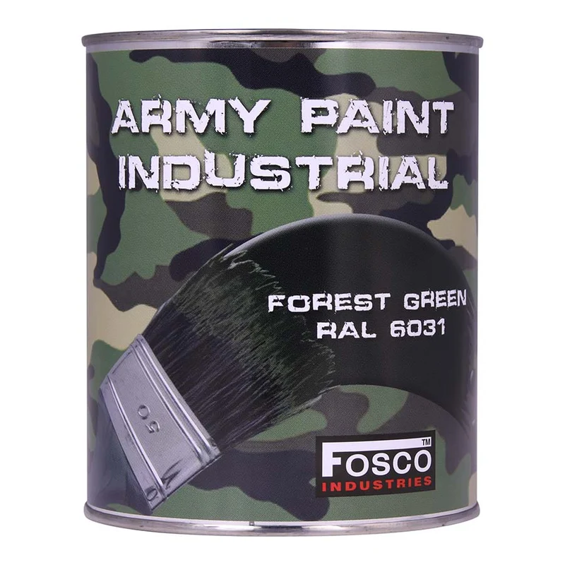 Fosco Blik Legerverf 1Liter - Forest Green