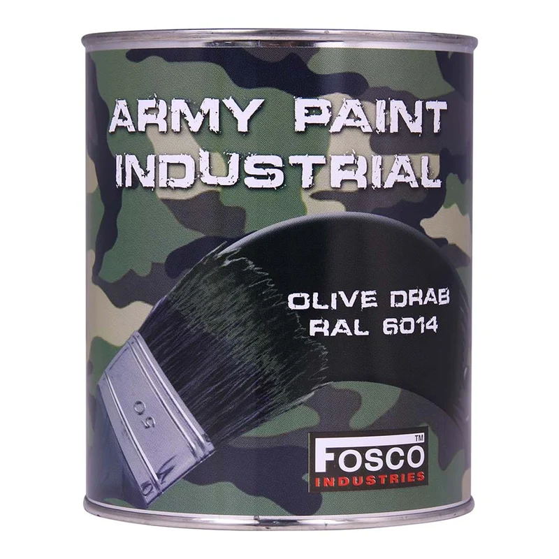 Fosco Blik Legerverf 1Liter - Olive Drab