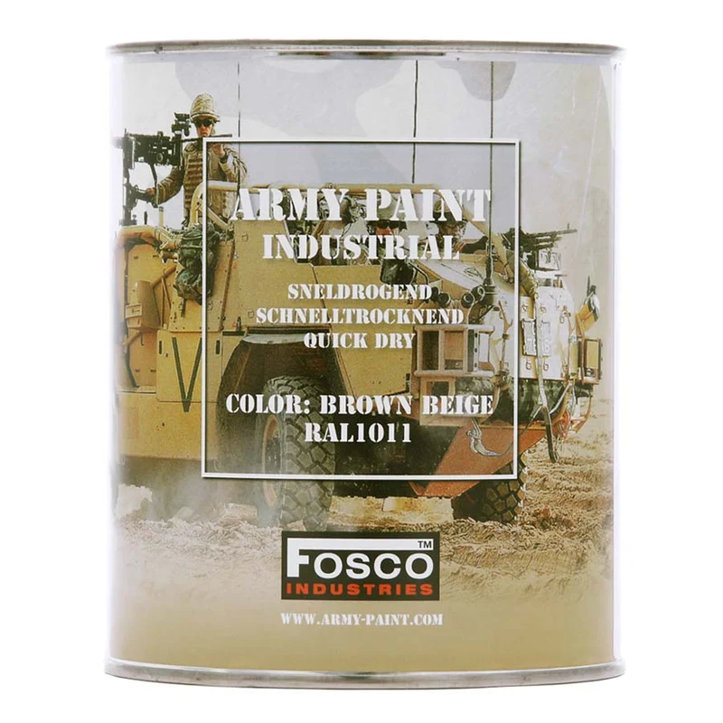 Fosco Blik Legerverf 1Liter - Desert - brown beige