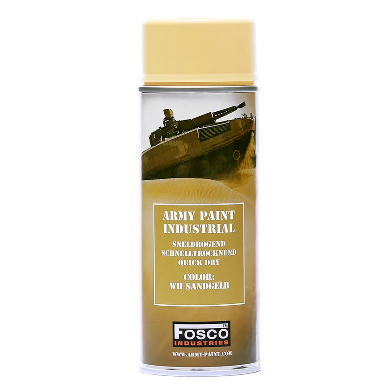 Fosco Spuitbus Legerverf 400 ML - Sandgelb