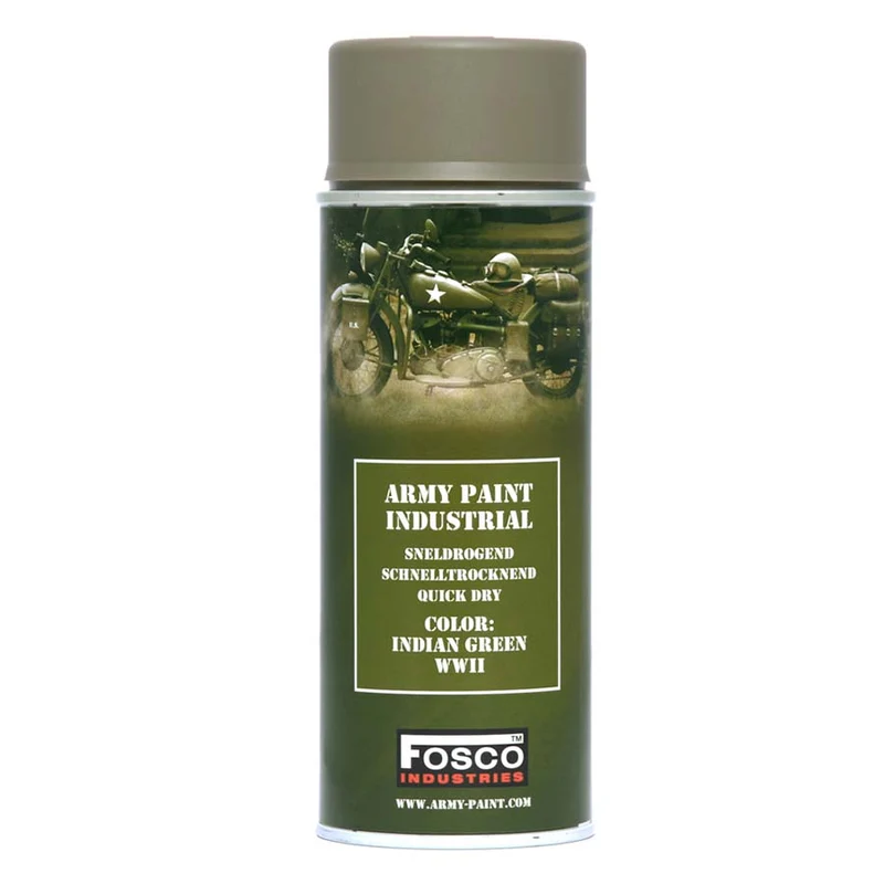 Fosco Spuitbus Legerverf 400 ML - Indian Green WWll