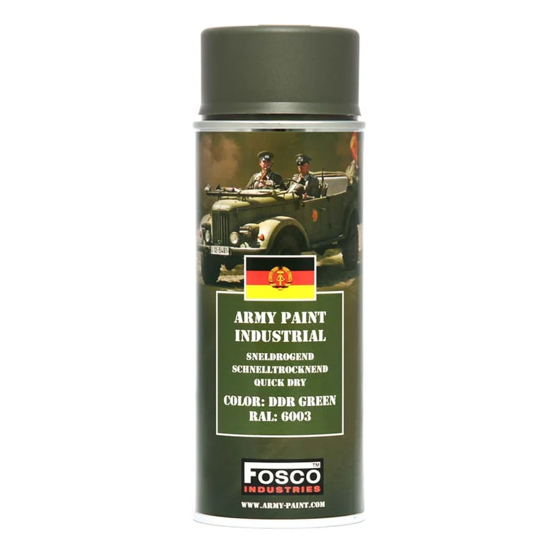 Fosco Spuitbus Legerverf 400 ML - DDR Green