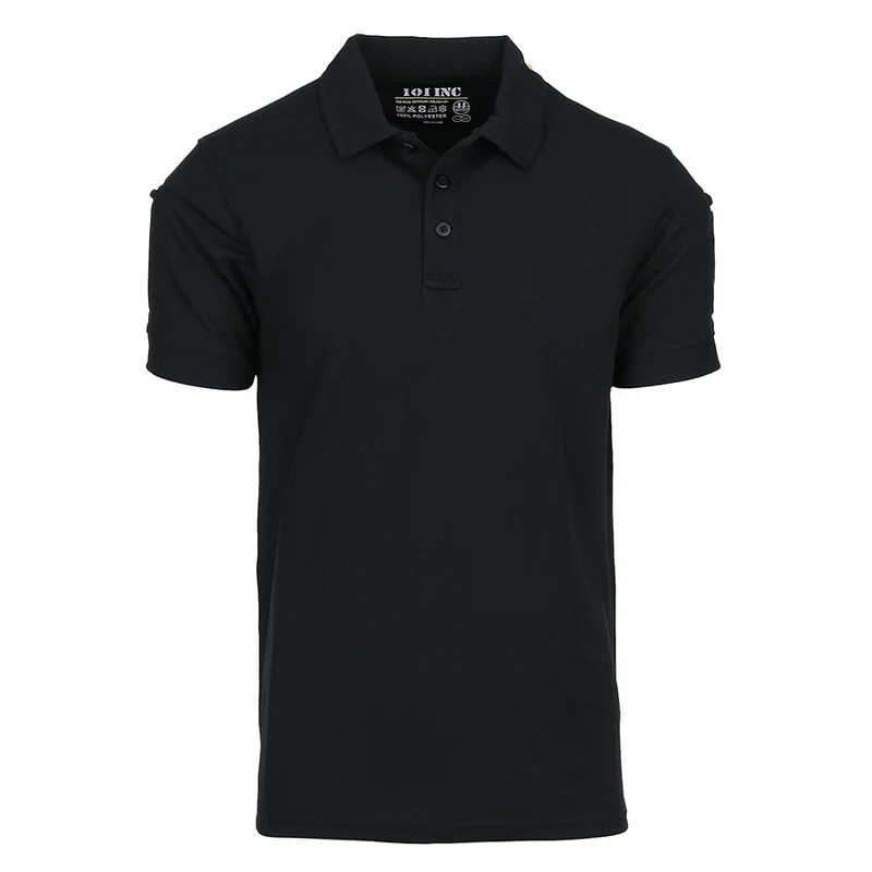 101INC Tactical Polo Quick Dry - Zwart